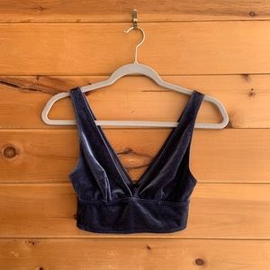 Velvet Bralette Top